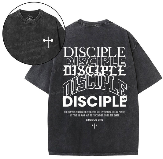 Discipple Christian Washed T-Shirt Sale - GuidingCross
