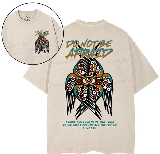 Do Not Be Afraid Christian Washed T-Shirt Sale - GuidingCross
