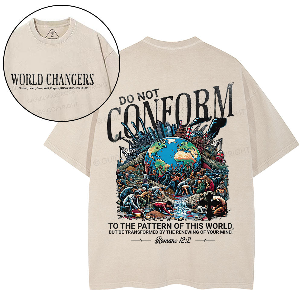 Do Not Conform Christian Washed T-Shirt Sale - GuidingCross