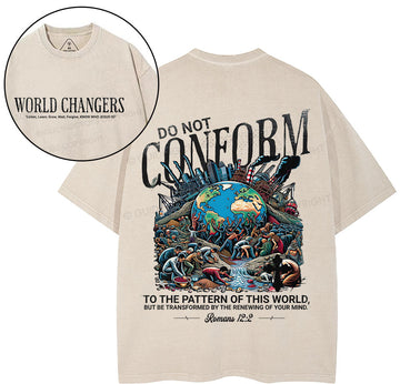 Do Not Conform Christian Washed T-Shirt Sale - GuidingCross