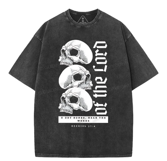 Dry Bones Hear The Words Of The Lord Christian Washed T-Shirt Sale - GuidingCross