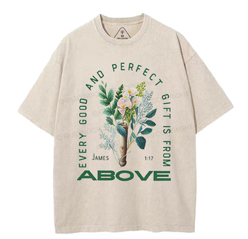 Every Good And Perfect Gift Is From Christian Washed TShirt