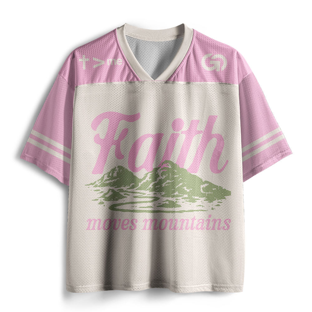 UniJames Faith Can Move Mountians Christian Mesh Jersey