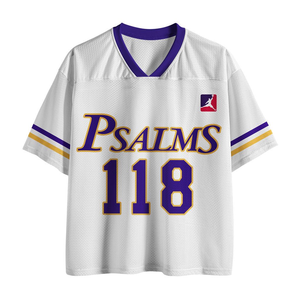 UniJames Faith Over Fear Christian White Mesh Jersey