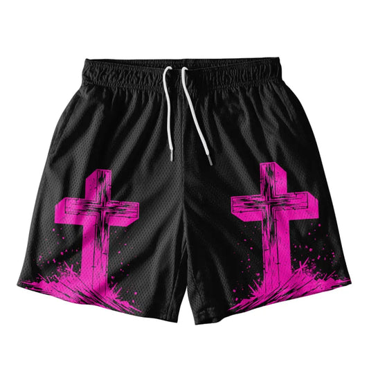 UniJames Faith Over Fear Cross Christian White Mesh Jersey