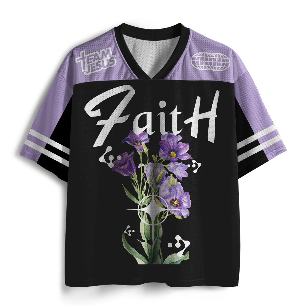 UniJames Faith With Flower Christian Mesh Jersey