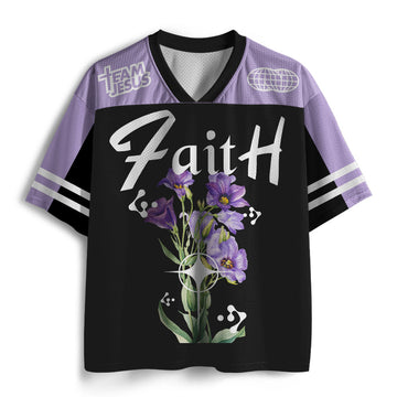 UniJames Faith With Flower Christian Mesh Jersey