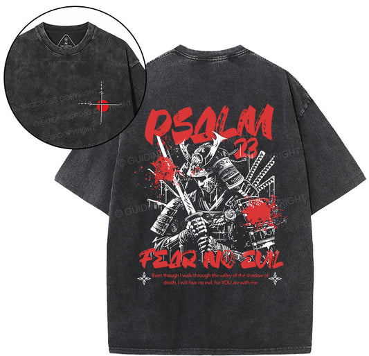 Fear No Evil Christian Washed T-Shirt Sale - GuidingCross