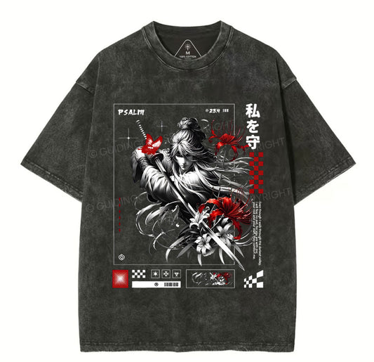 For You Are With Me Christian Washed T-Shirt Sale - GuidingCross