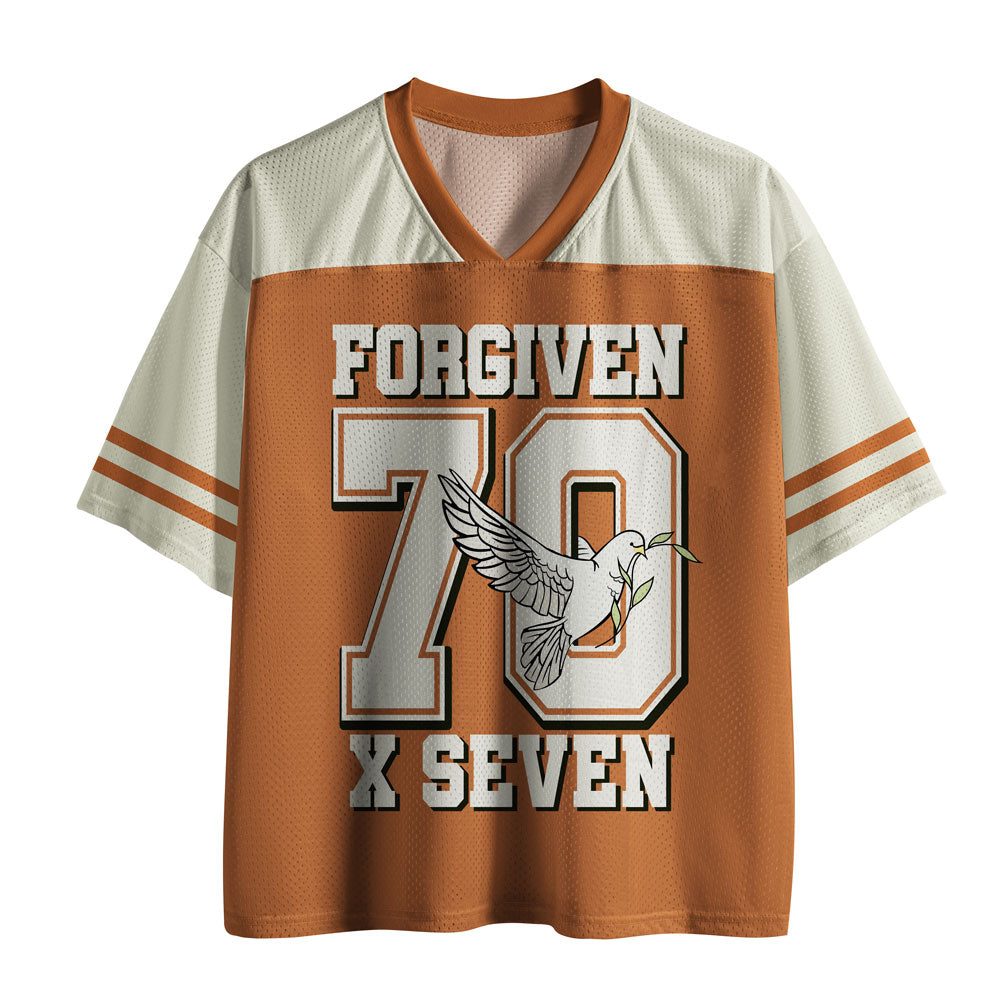 UniJames Forgiven Always Brown Christian Mesh Jersey