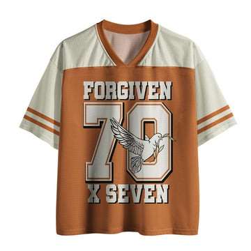 UniJames Forgiven Always Brown Christian Mesh Jersey