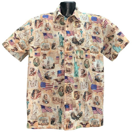 UniJames Founding Fathers Patriotic Button Down