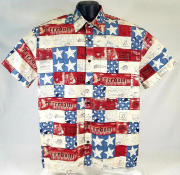 UniJames Freedom Patriotic Button Shirt
