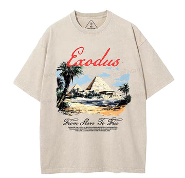 From Slave To Free Christian Washed TShirt