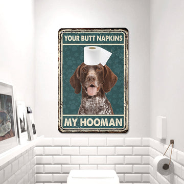 uni German Shorthaired Pointer All Printed 3D Metal Sign