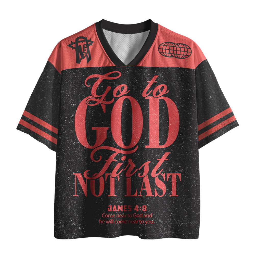 UniJames Go To God Christian Black Mesh Jersey