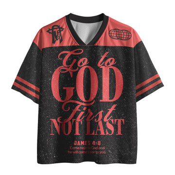 UniJames Go To God Christian Black Mesh Jersey