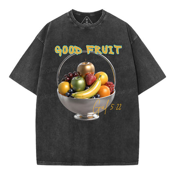 God Fruit Christian Washed TShirt