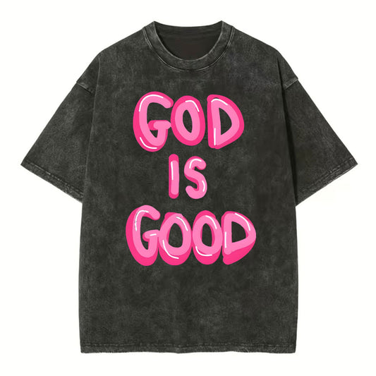 God Is Good Christian Washed T-Shirt Sale - GuidingCross