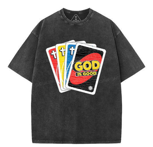 God Is Good Christian Washed TShirt