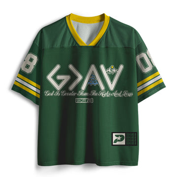 UniJames God Is Greater Than Highs And Lows Christian Mesh Jersey