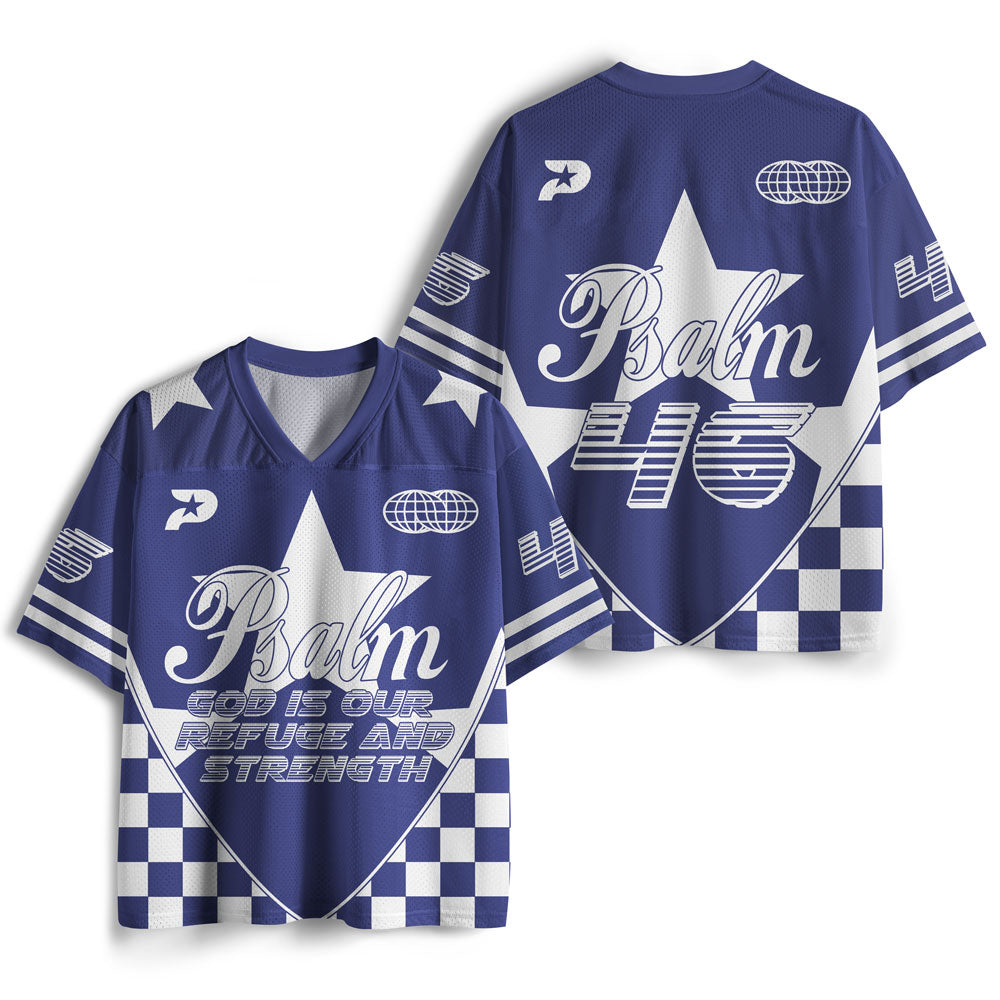 UniJames God Is Our Refuge And Strengh Christian Mesh Jersey