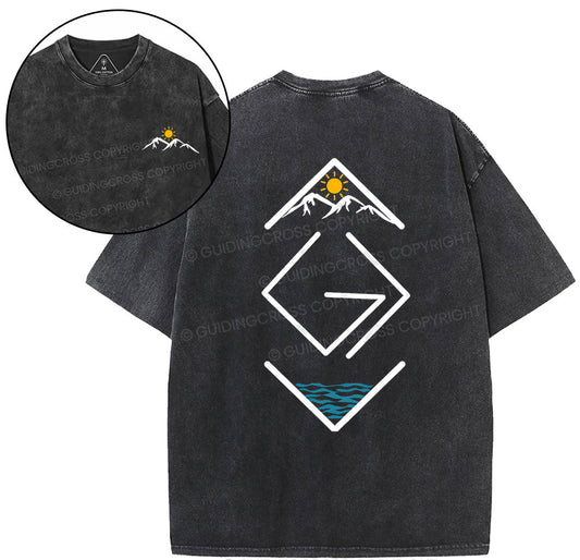 God is greater than the highs and lows christ Christian Washed T-Shirt Sale - GuidingCross