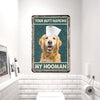 uni Golden Retriever All Printed 3D Metal Sign