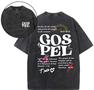 Gospel Christian Washed T-Shirt Sale - GuidingCross