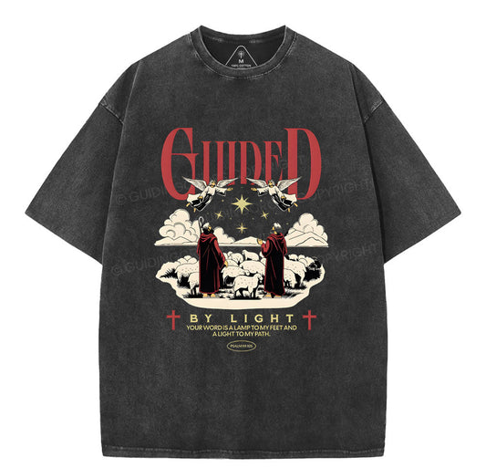 Guide By Light Christian Washed TShirt