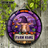 Uni Beefmaster Personalized Name Stained Glass Effect Metal Sign