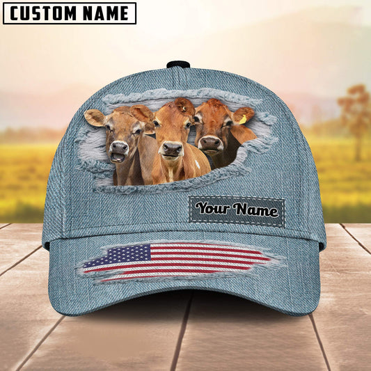 Uni Jersey Jeans Pattern Customized Name Cap