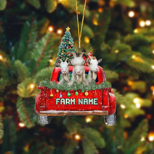 Uni Goat Christmas Car Custom Shape Acrylic Ornament