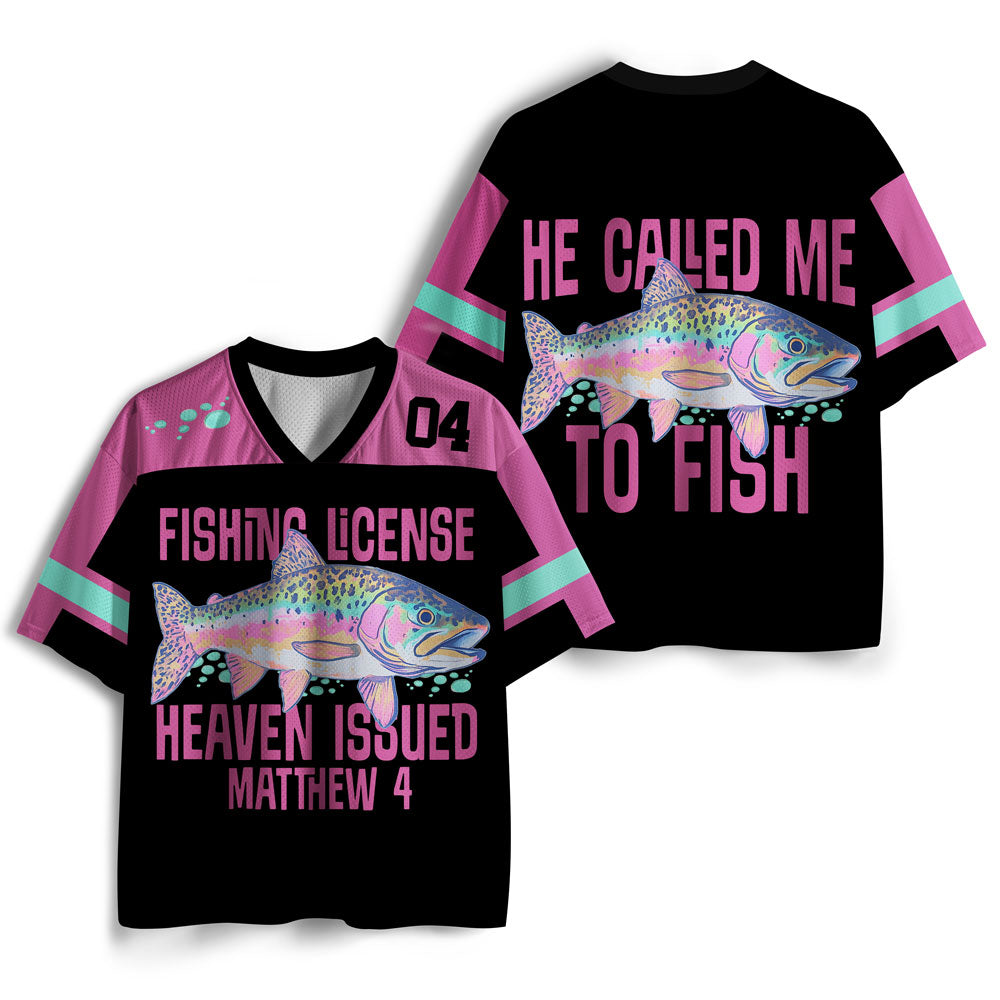 UniJames He Called Me To Fish Christian Mesh Jersey