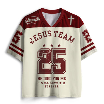 UniJames He Died For Me Christian Mesh Jersey