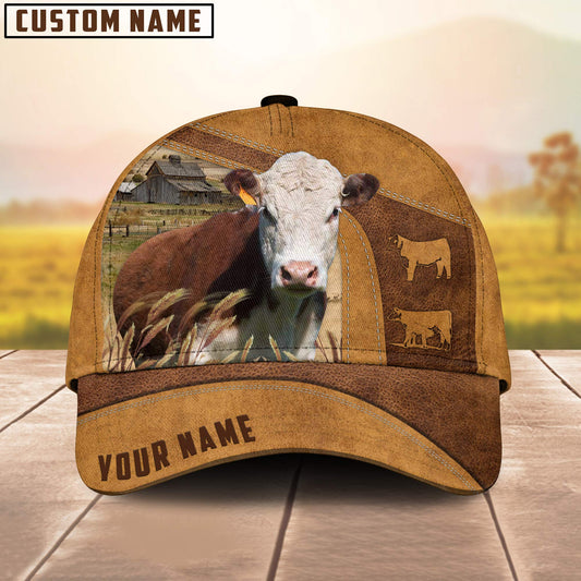 Uni Custom Name Hereford Cattle Cap