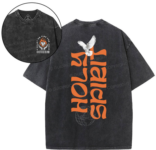 Holy Spirit Christian Washed TShirt