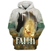 Uni Horse And Jesus Faith Over Fear Hoodie
