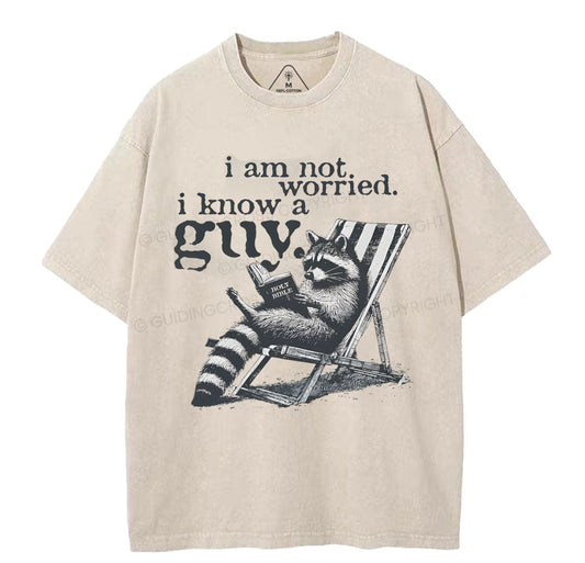 I Am Not Worried Christian Washed T-Shirt Sale - GuidingCross