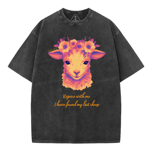 I have found my lost sheep Christian Washed TShirt