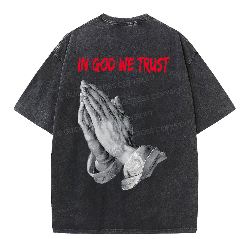 In God We Trust Christian Washed TShirt