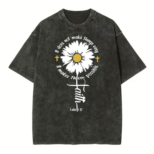 It Does Not Make Things Easy Christian Washed TShirt