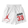UniJames Jesus 33 White Christian Mesh Jersey