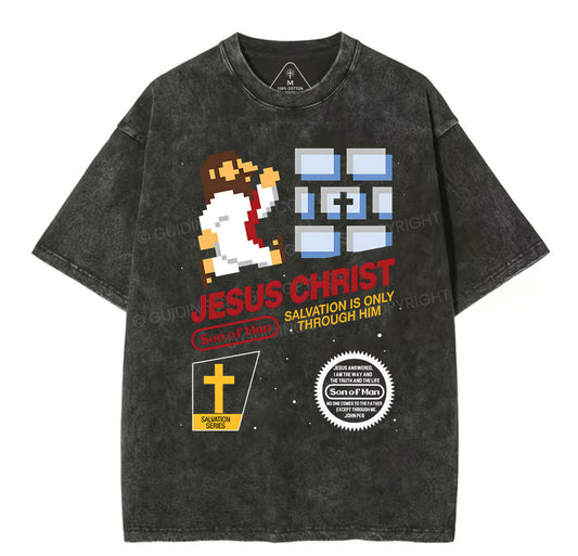 Jesus Christ Chirstian Washed T-Shirt Sale - GuidingCross
