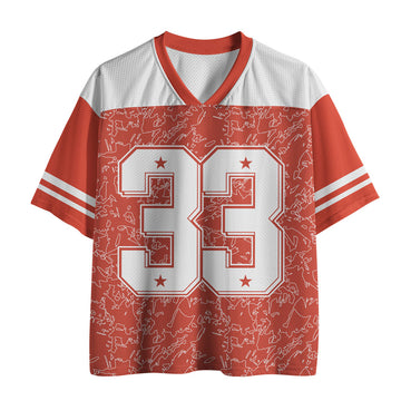 UniJames Jesus Christ Christian Red Mesh Jersey
