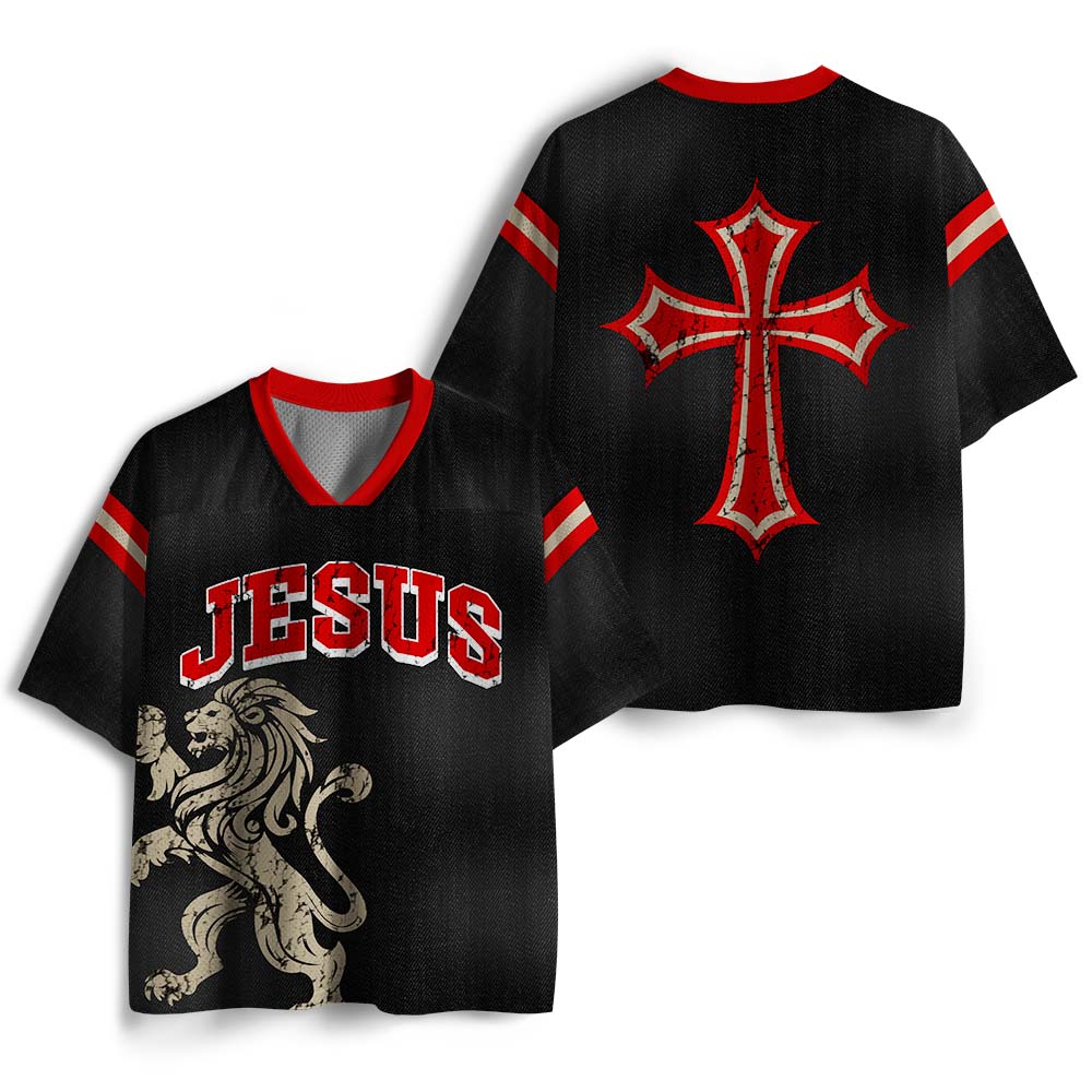 UniJames Jesus Christ Lion Christian Mesh Jersey