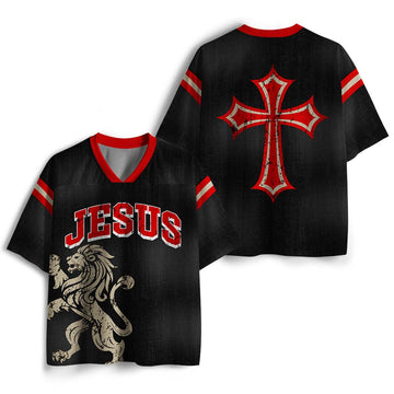 UniJames Jesus Christ Lion Christian Mesh Jersey