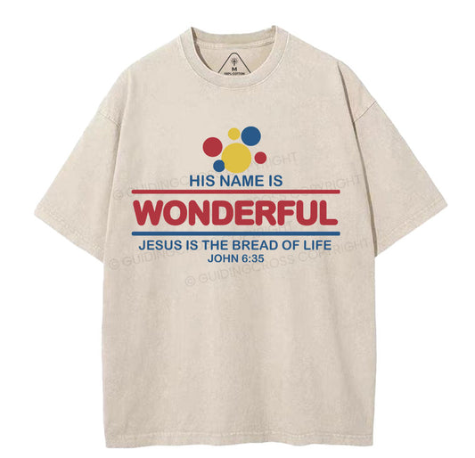 Jesus Is The Bread Of Life Chrsitian Washed T-Shirt Sale - GuidingCross