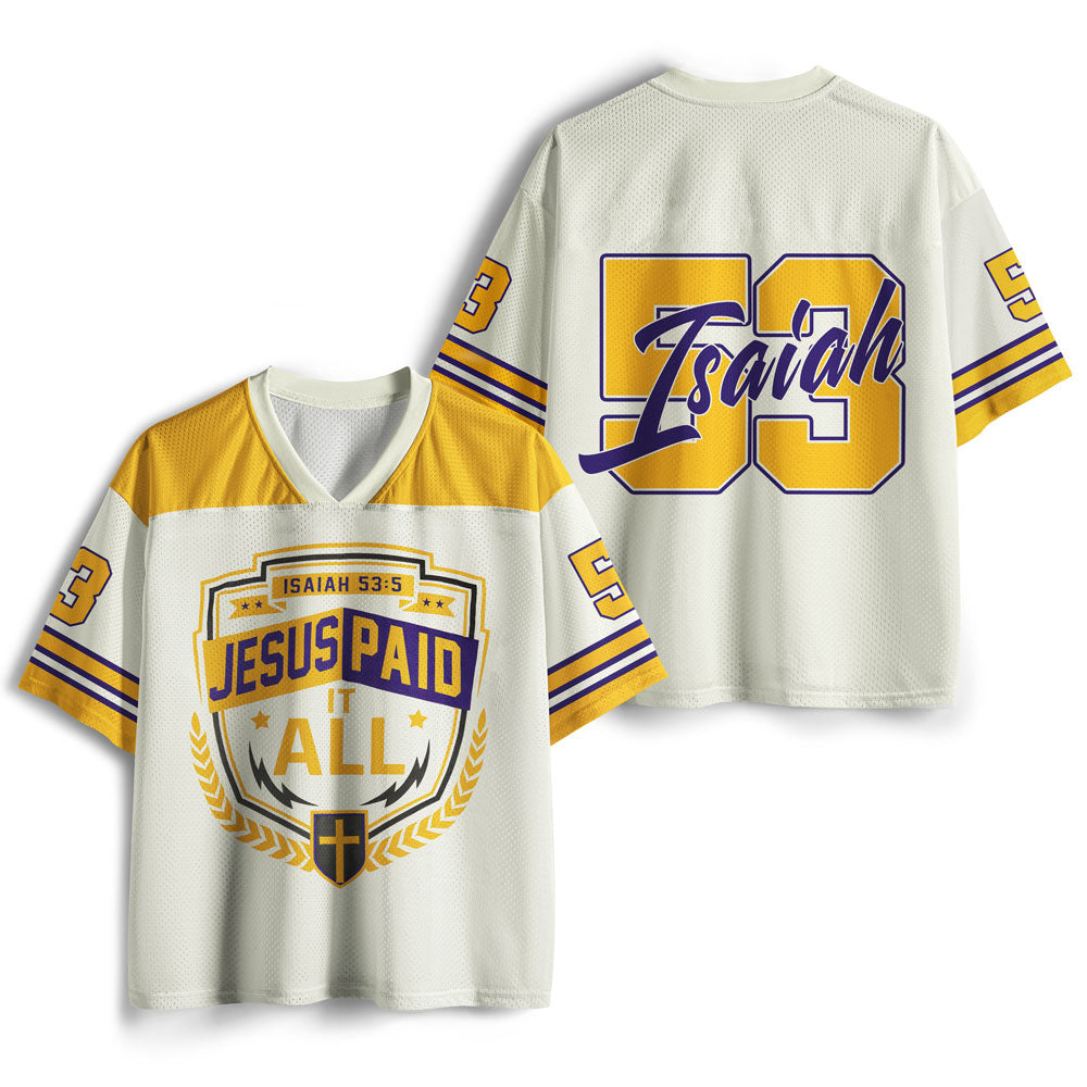 UniJames Jesus Paid It All Christian Mesh Jersey
