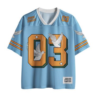 UniJames Jesus Saves Christian Mesh Jersey